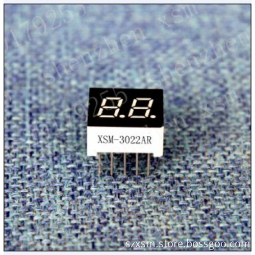 0.3"2 digit 7 segment led numeric display